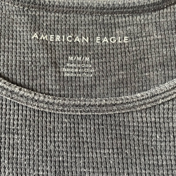 washed out gray lettuce edge crop top - Picture 2 of 3